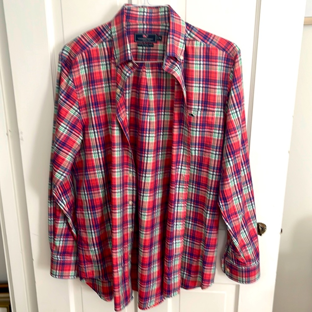 Vineyard Vines M mens slim fit tucker shirt